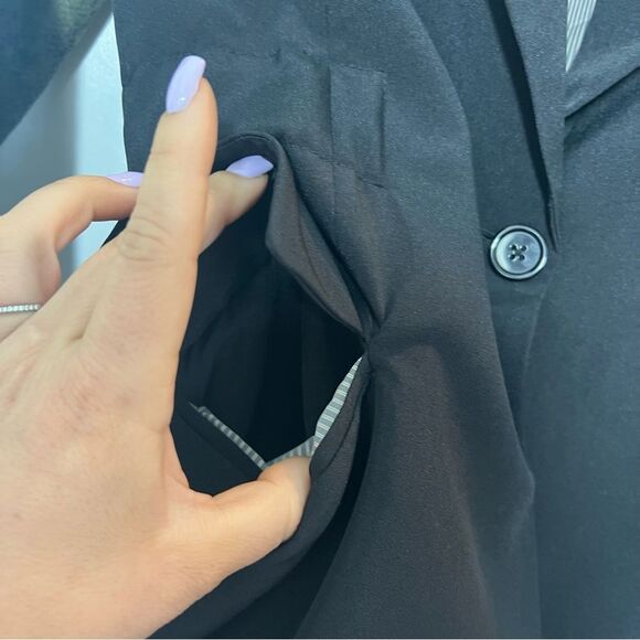 Fate Blazer Black with Green Snake Skin Sleeves and Black zip in hoodie size S - Picture 8 of 15